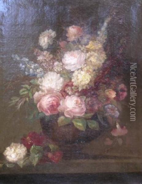 Grand Bouquet Oil Painting - Ignace Henri Jean Fantin-Latour