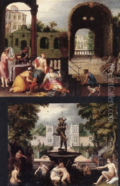 Diana And Callisto Oil Painting -  Pozzoserrato