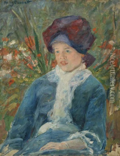 Susan Seated In A Garden Oil Painting - Mary Cassatt