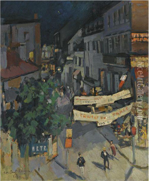 Vichy At Night Oil Painting - Konstantin Alexeievitch Korovin