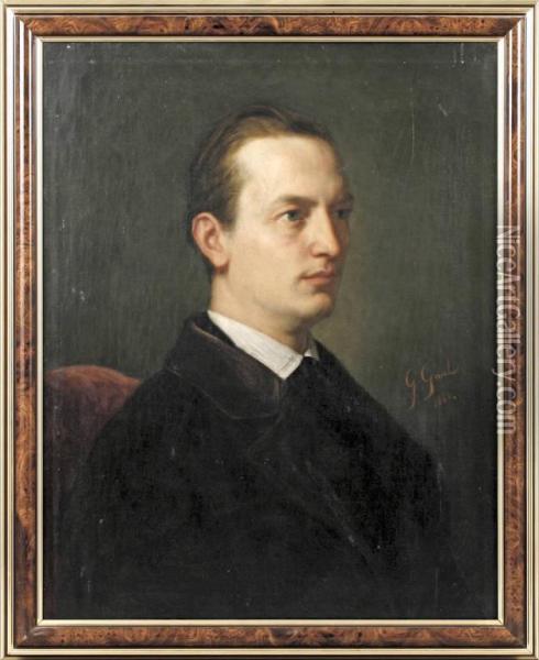 Herrenportrait Oil Painting - Gustav Gaul