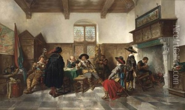 The Interrogation Oil Painting - Herman Frederik Carel ten Kate