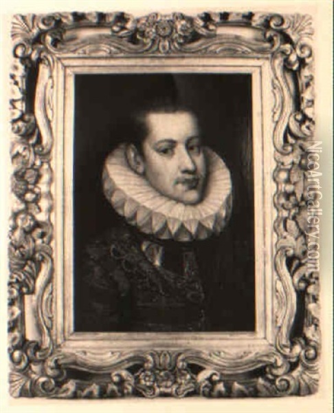 Portrait De L'archiduc Leopold Oil Painting - Frans Pourbus the younger