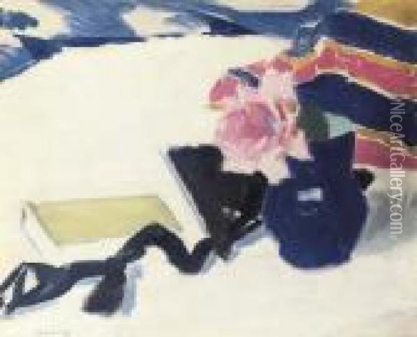 The Rose And The Black Ribbon Oil Painting - Francis Campbell Boileau Cadell
