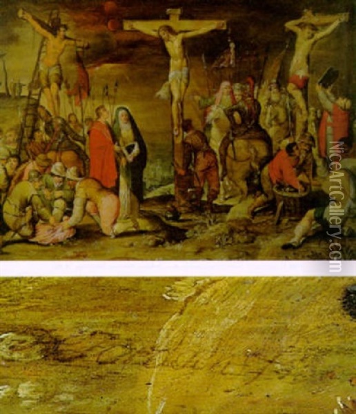 Kreuzigung Christi Oil Painting - Hans Jordaens III