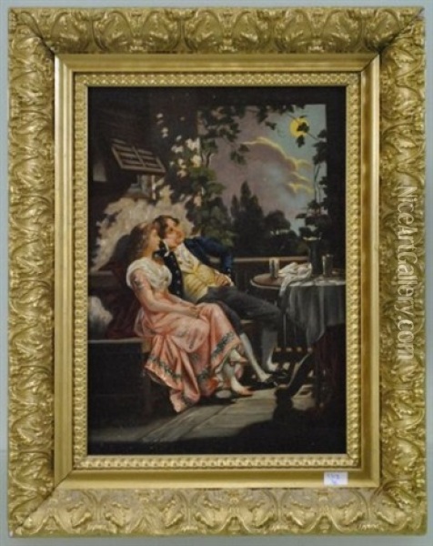Scene Romantique Oil Painting - Karl Schweninger the Younger