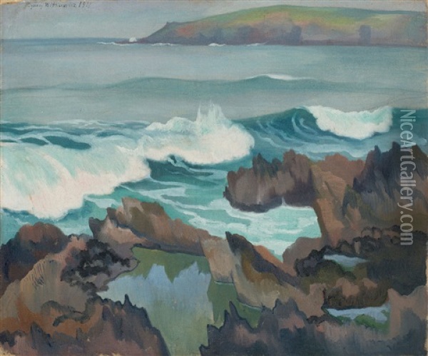 Morze Oil Painting - Stanislaw Ignacy Witkiewicz