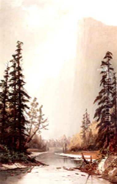 El Capitan, Yosemite Valley Oil Painting - Frederick Ferdinand Schafer