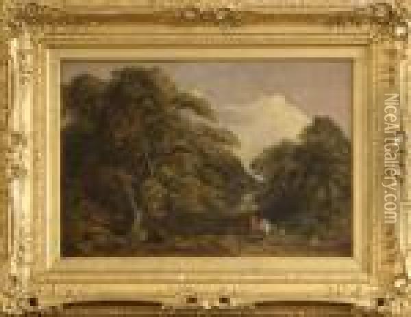 Creswick Oil Painting - Thomas Creswick