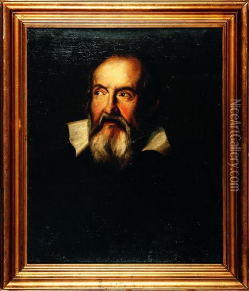 Ritratto Di Galilei Oil Painting - Justus Sustermans