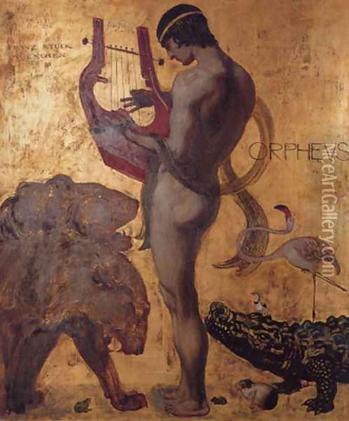 Orpheus Oil Painting - Franz von Stuck