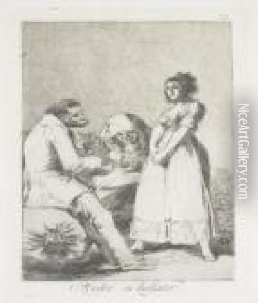 Mejor Es Holgar Oil Painting - Francisco De Goya y Lucientes