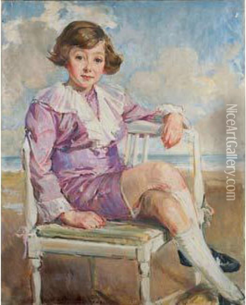 Le Comte Francois De Bourbon Busset, Enfant Oil Painting - Jacques-Emile Blanche