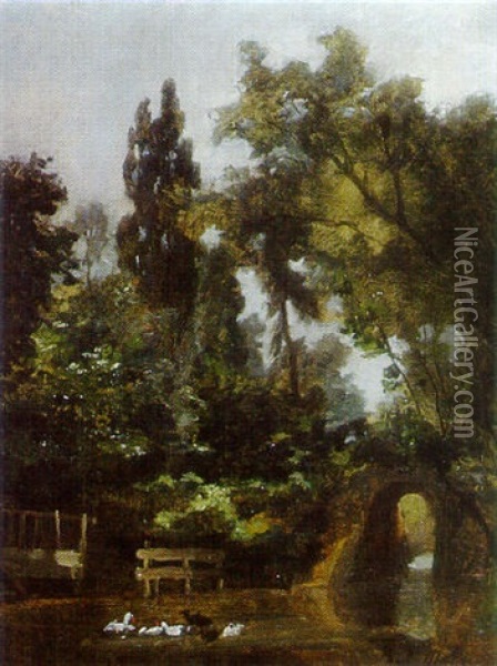 Paysage Du Valmondois Oil Painting - Karl Pierre Daubigny