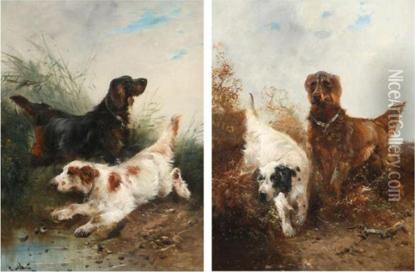 Koppel Jachthonden Oil Painting - Henry Schouten