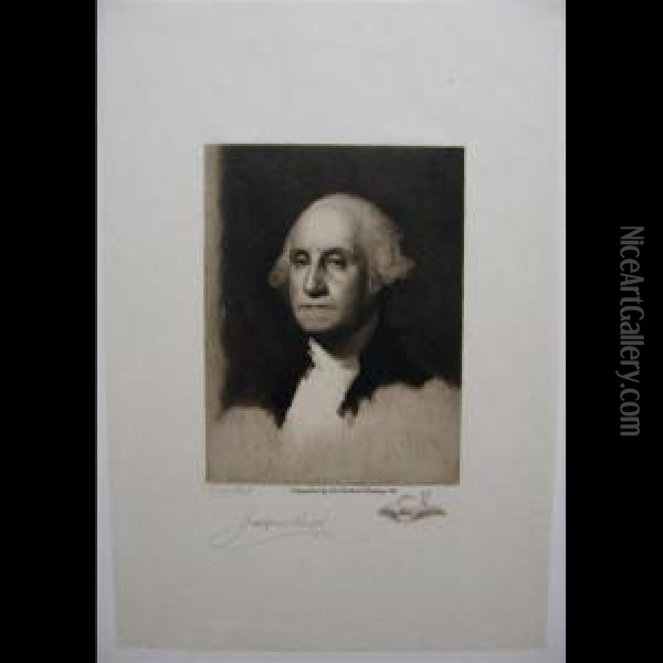 George Washington Oil Painting - Jacques Reich