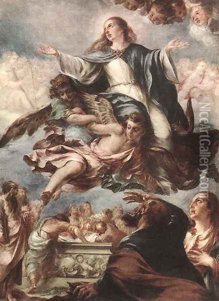 Assumption of the Virgin 1659 Oil Painting - Juan De Valdes Leal