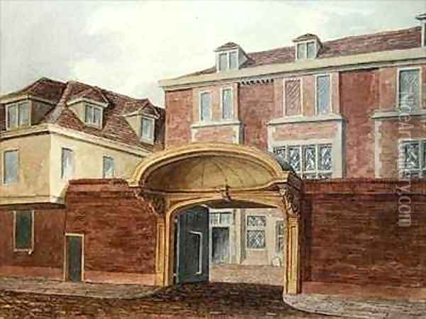Entrance to Old Winchester House Oil Painting - William Brown