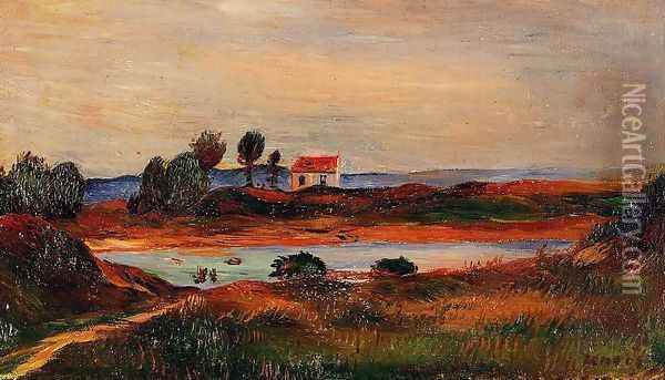 View Of Brittany Oil Painting - Pierre Auguste Renoir