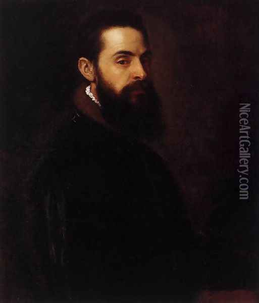 Portrait of Antonio Anselmi Oil Painting - Tiziano Vecellio (Titian)