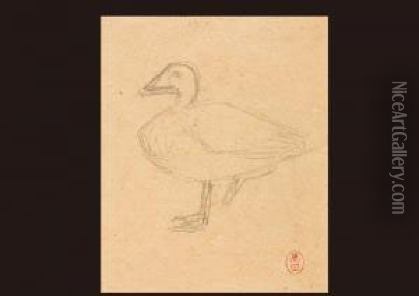 Duck Oil Painting - Kuroda Seiki