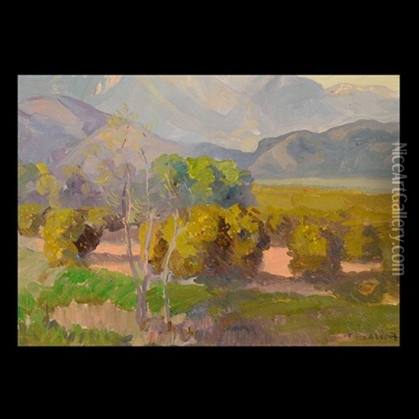 California Foothills Oil Painting - Franz Arthur Bischoff