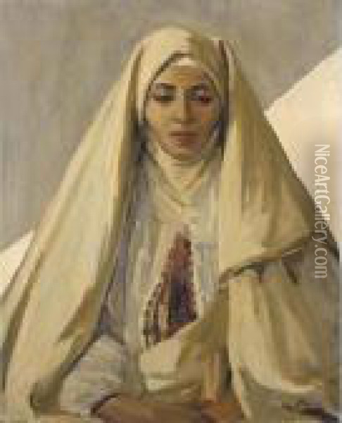 A Moorish Madonna Oil Painting - John Lavery