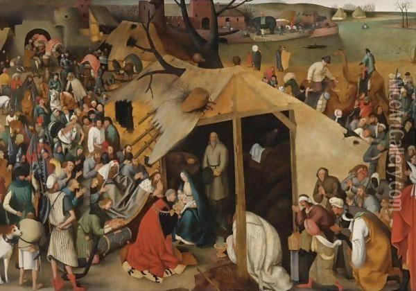 The Adoration Of The Magi Oil Painting - Pieter The Younger Brueghel