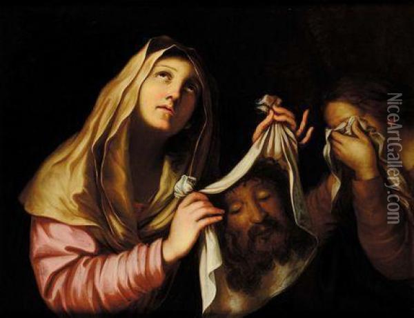 Veronica Con Il Mandillion Oil Painting - Francesco Giovanni Gessi
