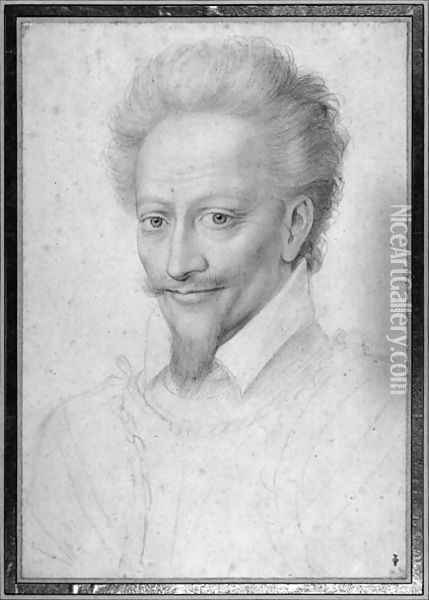 Henri I de Bourbon (1552-88) Prince de Conde Oil Painting - (studio of) Clouet