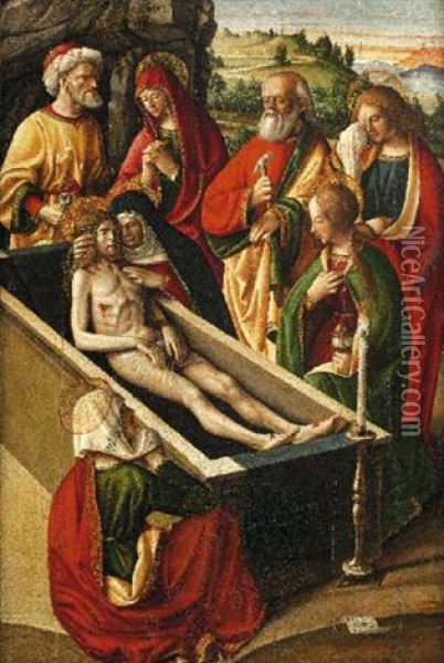Cristo Deposto Oil Painting - Baldassarre Carrari