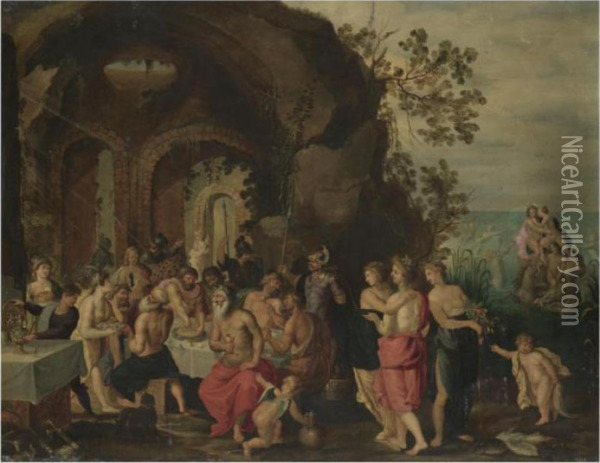 The Marriage Of Neptune And Amphitrite Oil Painting - Hendrik van Balen