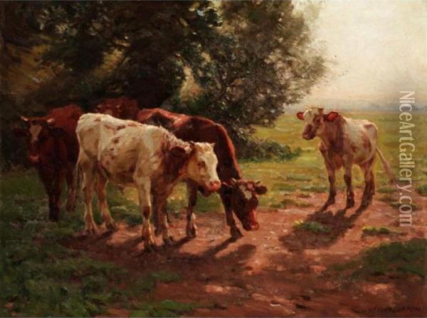 Midday Oil Painting - William Evans Linton