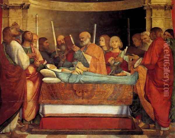 Dormition of the Virgin Oil Painting - Pennacchi Gerolamo de Pier-Marie