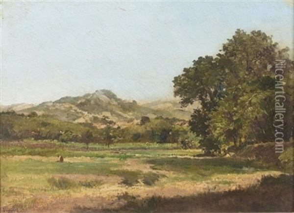 Spatsommerliche Landschaft Oil Painting - Fortune Viguier