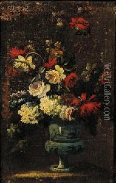 Flowers Oil Painting - Nicolas Van Veerendael