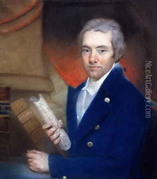Portrait of William Wilberforce 1759-1833 by William Lane 1746-1819 Oil Painting - John Russell