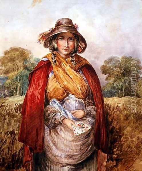 The Peddler Woman Oil Painting - Joshua Cristall