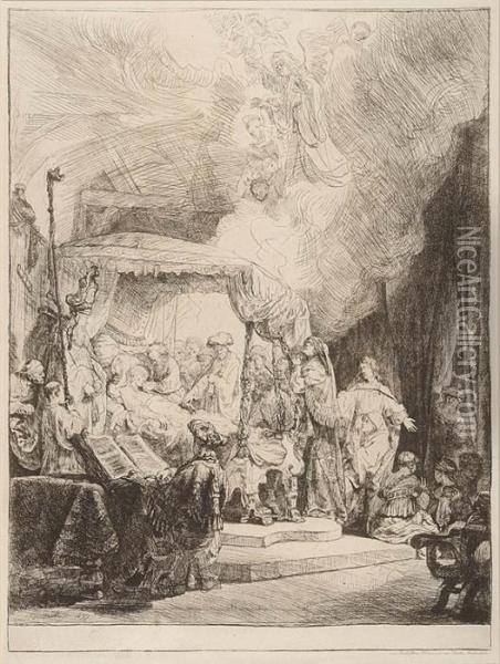 Zasniecie Najswietszej Marii Panny Oil Painting - Rembrandt Van Rijn