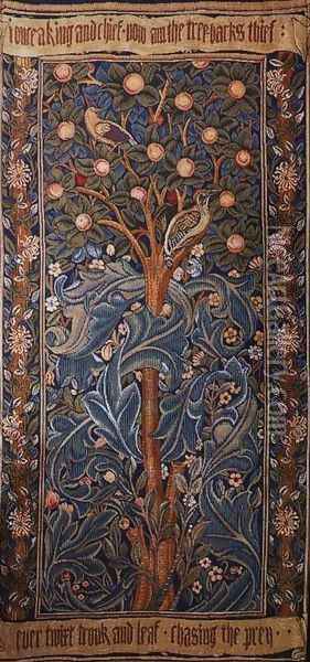 The Woodpecker Oil Painting - William Morris