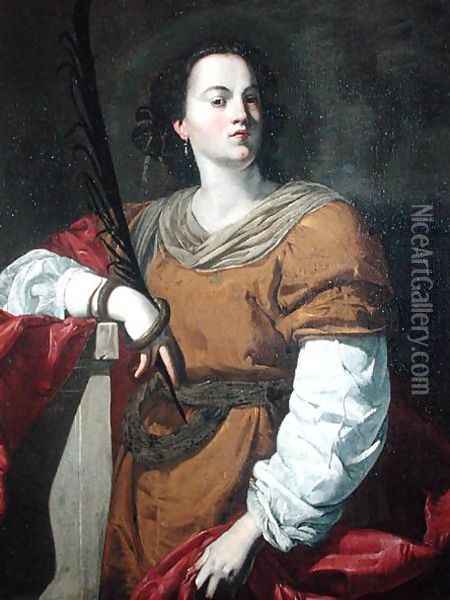 St Christina the Astonishing Oil Painting - Francesco Guarino