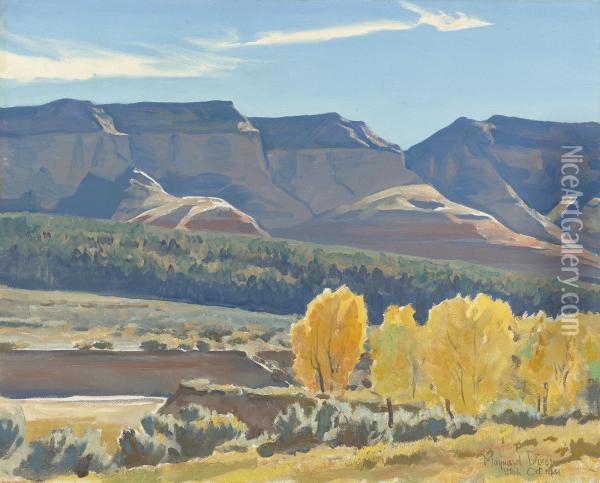 Peaceful Morning Oil Painting - Maynard Dixon