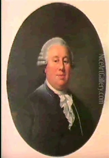 Portrait De Philippe-laurent De Joubert, Baron De Sommieres Et De Montredon (1729-1792) Oil Painting - Alexander Roslin