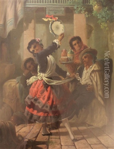 Spanish Dancer Oil Painting - John Phillip