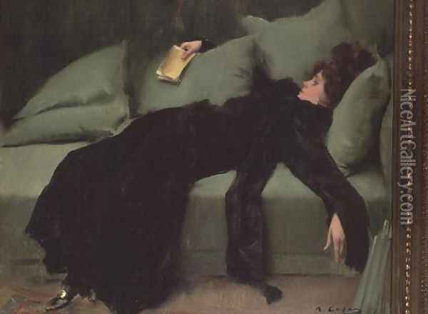 After the ball Oil Painting - Ramon Casas