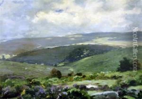 Dartmoor Oil Painting - Thomas E. Mostyn