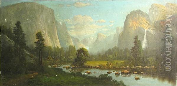 Yosemite Valley Oil Painting - John Joseph Englehardt
