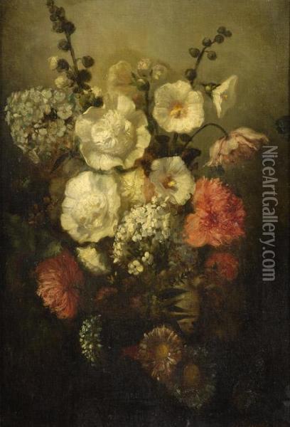 Blumenstilleben. Oil Painting - Louis Henri de Rudder