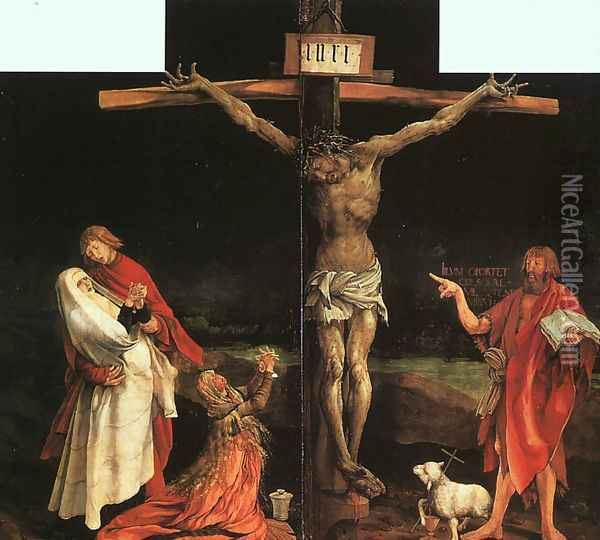 Crucifixion 1510-15 Oil Painting - Matthias Grunewald (Mathis Gothardt)