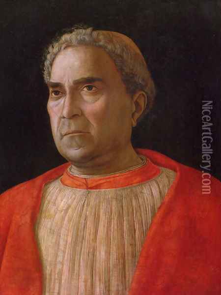 Portrait Of Cardinal Lodovico Trevisano Oil Painting - Andrea Mantegna